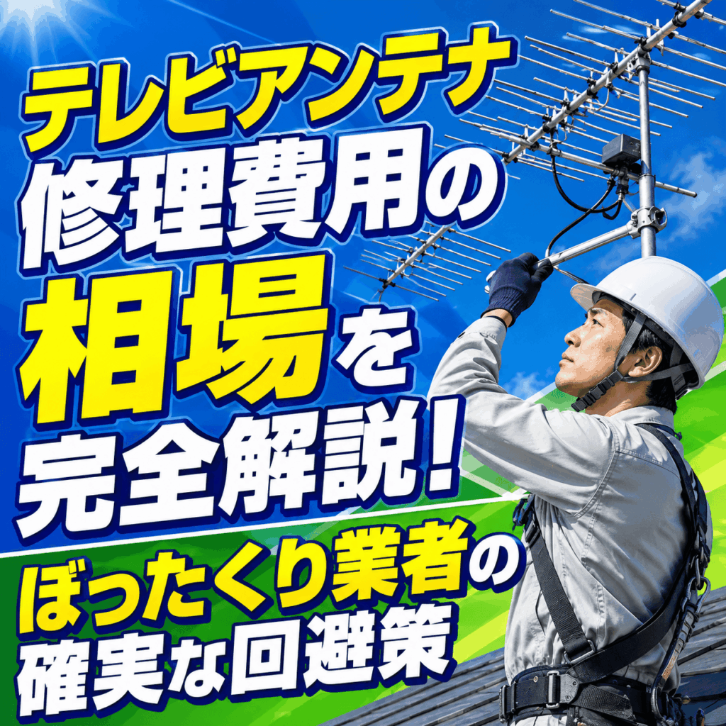 テレビアンテナ修理費用