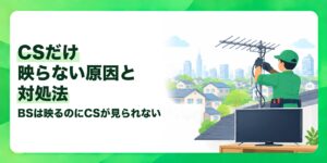 CSだけ映らない原因と対処法 BSは映るのにCSが見られない
