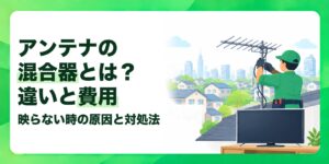 アンテナの混合器とは？違いと費用 映らない時の原因と対処法