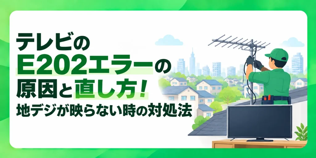 テレビのE202エラー原因と直し方