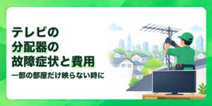テレビの分配器の故障症状と費用 一部の部屋だけ映らない時に
