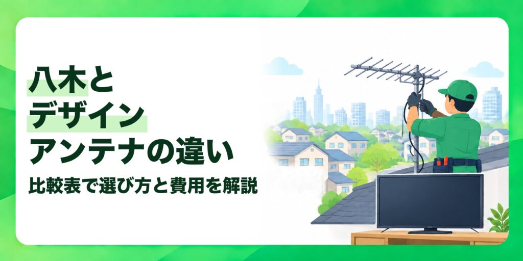 八木とデザインアンテナの違い 比較表で選び方と費用を解説